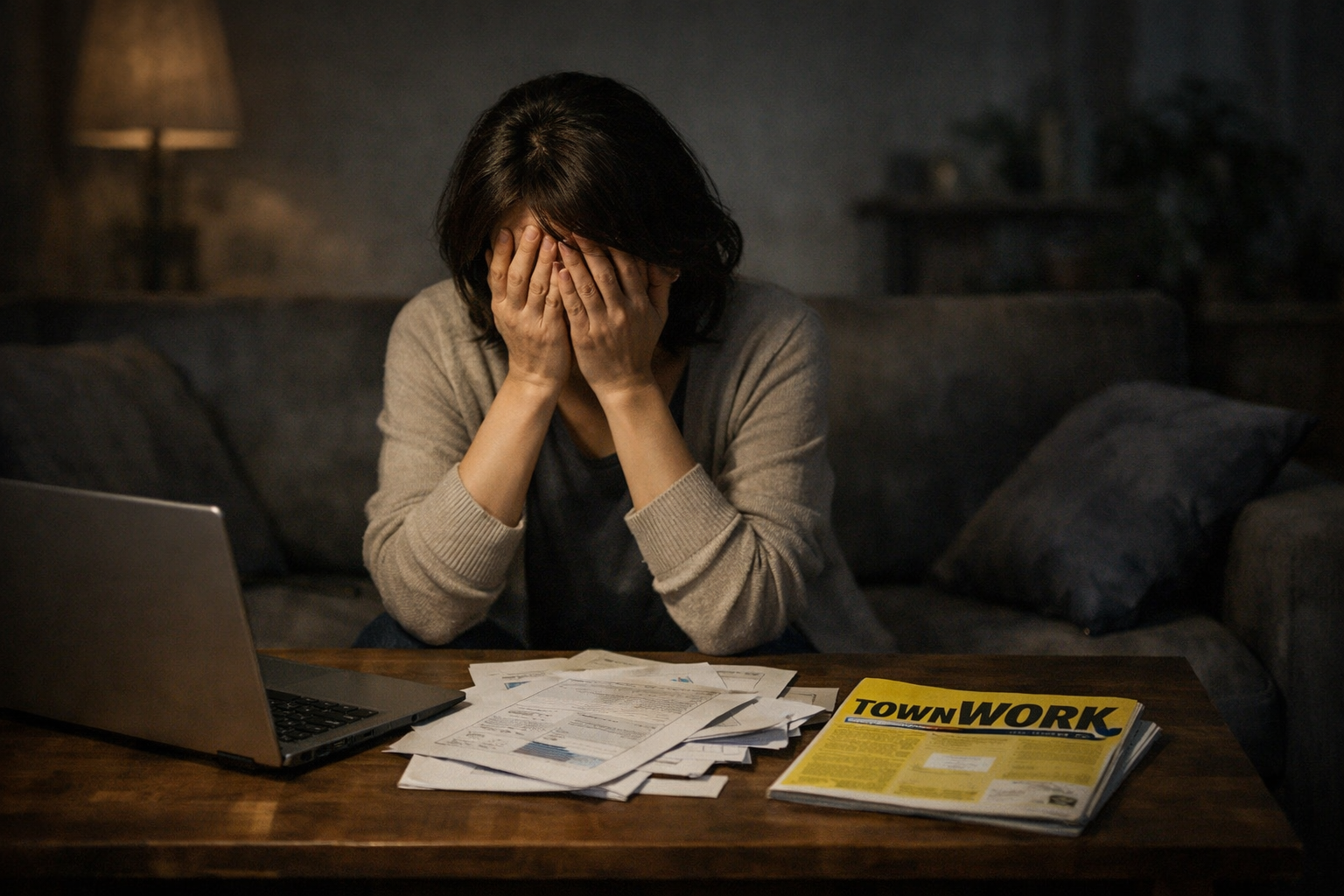 落ち込んでいる女性