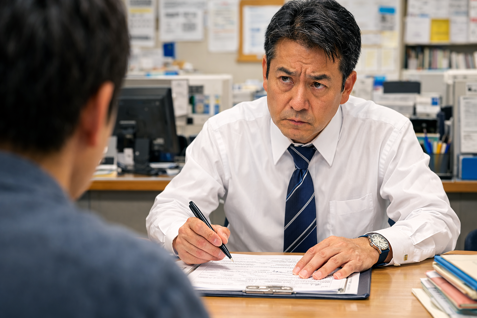 相談者を疑いの目で見る役所の人